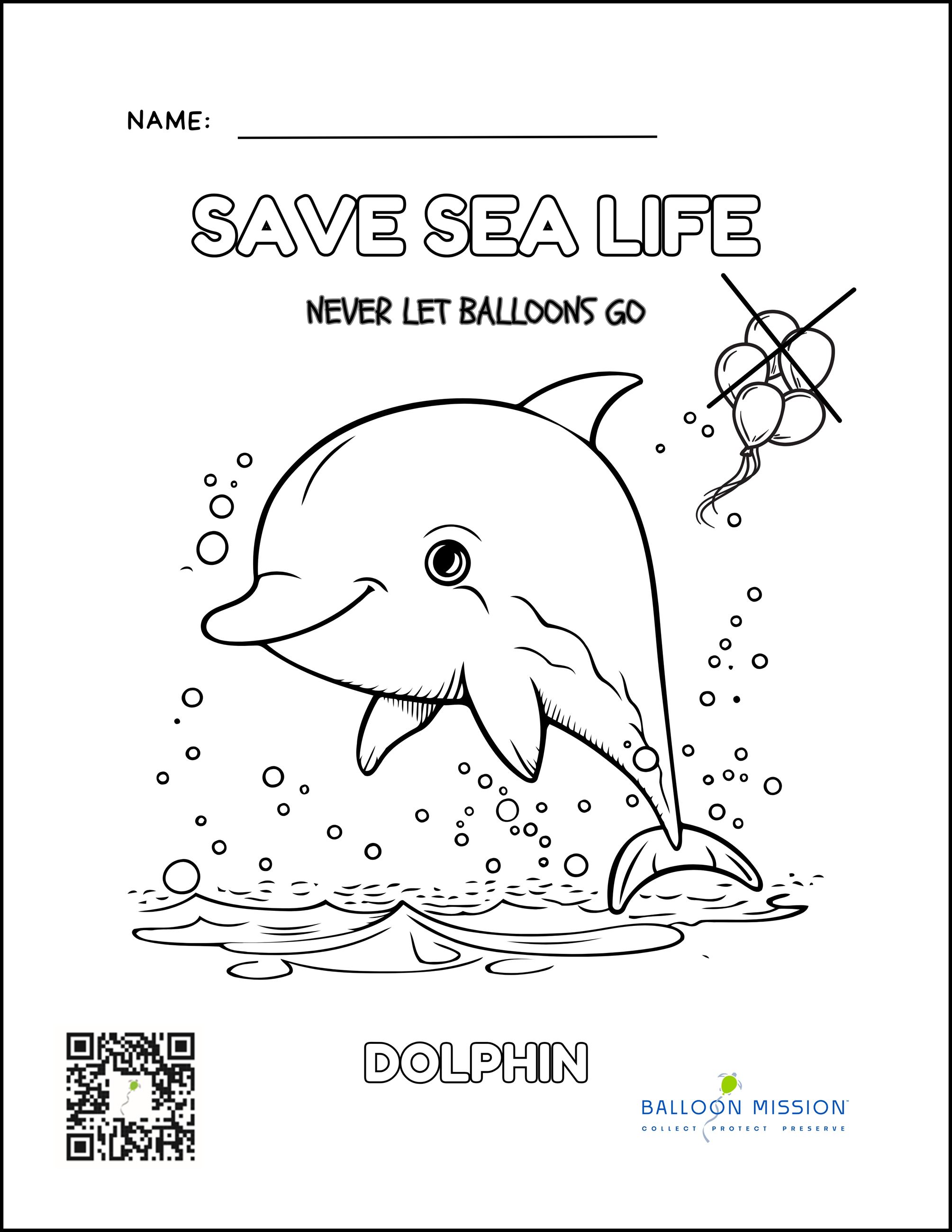 Save Sea Life Coloring Pages